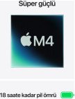 Apple MacBook Air M4 16GB 256GB SSD macOS 15" Taşınabilir Bilgisayar Gümüş MW1G3TU/A