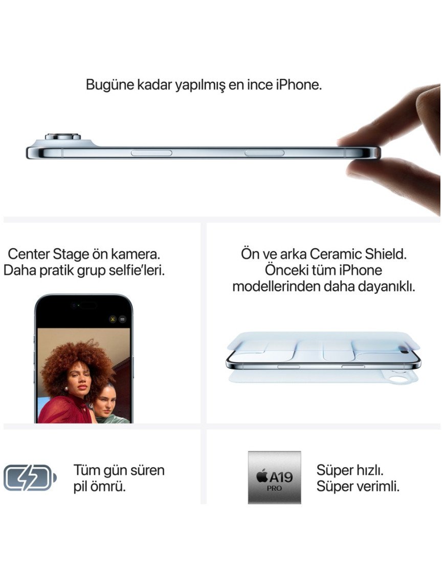 Apple iPhone Air 256 GB Uzay Siyahı